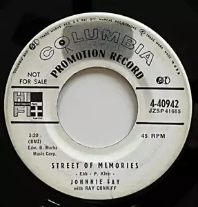 Johnnie Ray with Ray Conniff Street of Memories 45 Columbia Pop (1957) DJ vg++ - Picture 1 of 2
