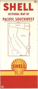 Shell Road Map 1956: Pacific Southwest NOS - Imagen 1 de 1