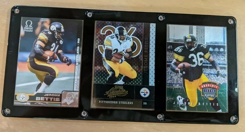 JEROME BETTIS 3 CARD PLAQUE PITTSBURGH STEELERS Cover