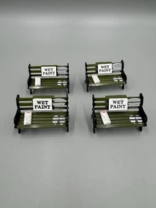 Vintage Acme Park Panca Vernice Bagnata Frigorifero Calamita Casa delle Bambole Miniatura 4 Set LEGGI - Foto 1 di 4