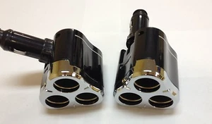 CIGARETTE LIGHTER 3 WAY SOCKETS SPLIT POWER CHARGER LED LIGHT GPS CB-032 - Bild 1 von 6