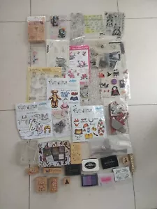 Crafting Stamps Joblot Of Stampers & Inks Bundle Paper Crafts - Picture 1 of 15