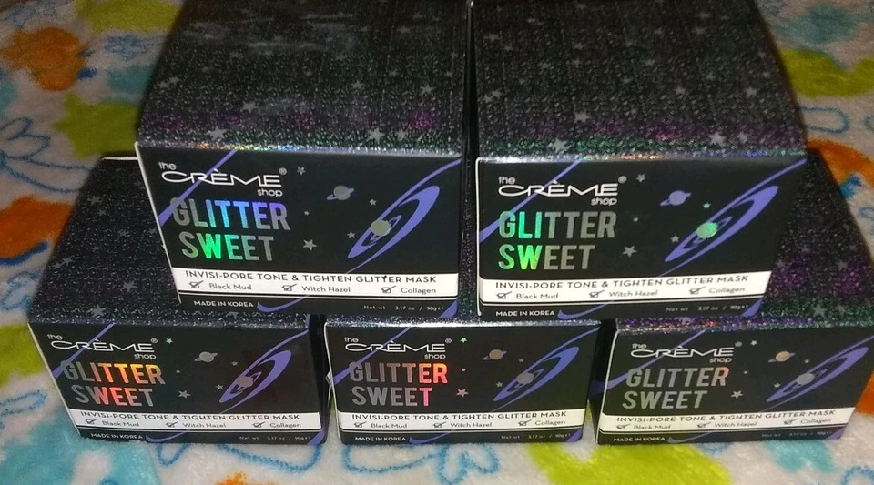 The Creme Shop Glitter Sweet Black Galaxy Invisi-pore Tone Tighten Mask Pc02