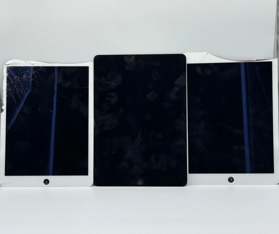 Apple белый и черный цифровой планшет в сборе для iPad воздуха 2 треснул лот из 3 - Изображение 1 из 4