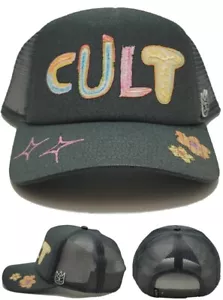 Cult of Individuality New Mesh Trucker LUX Hand Drawn Gray Era Snapback Hat Cap - Picture 1 of 9