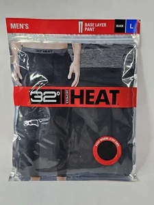 NIP 32° Degrees Heat Mens Base Layer Pants Sz L Black - Picture 1 of 6