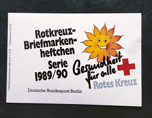 Rotkreuz Briefmarkenheftchen 1989/90 Gesundheit für alle. 5 Marken postfrisch