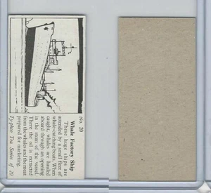 Té Typhoo T0-0, tipos de barcos, 1955, #20 envío de fábrica de ballenas - Imagen 1 de 1