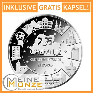 20 Euro Münze CHEMNITZ - KULTURHAUPTSTADT EUROPAS 2025 Deutschland Silber Kapsel - Bild 1 von 2