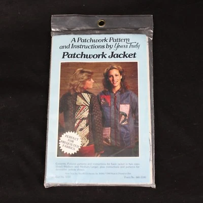 Vintage Patchwork Jacket Pattern and Instructions by Yours Truly 1980 #3737 - Image 1 of 4