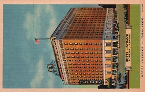 Cartolina d'epoca: Hotel Jayhawk - Topeka, Kansas "Eccezionale tra i migliori del Kansas" - Foto 1 di 2