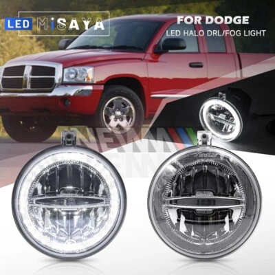 Lámpara antiniebla LED halo DRL para Chrysler 300 08-10 Dodge Dakota Durango 2 en 1 Foto 1 de 4