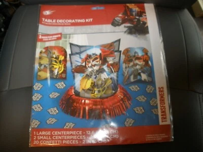 NEW Table Decorating Kit Transformers  3 Pieces - Image 1 of 4