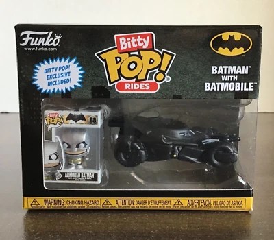 Funko Bitty Pop! Batman with Batmobile Funko Bitty Pop! Ride In Stock - Image 1 of 4