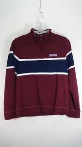 Vineyard Vines Kids Boys Red Striped Shep Sweater Pullover Size Large - Picture 1 of 10