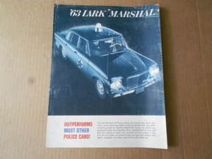 1963 Studebaker Lark Marshal Polizeifahrzeug Prospekt Original RAR - Bild 1 von 6