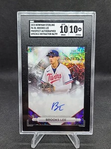 2023 Bowman Sterling Brooks Lee Speckle Refractor Auto RC /99 - SGC 10/10 Twins - Picture 1 of 3
