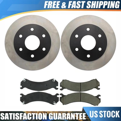 Centric Front Brake Pads and Rotors Set of 3X Set Fits GMC Sierra 1500 5.3L 2004 - Image 1 of 4