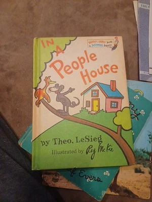 Dr Seuss Book In a People House 1st Edition Book Club 1972 Vintage  - Image 1 of 4