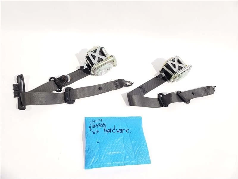 Pair Black Seat Belt OEM 2006 2007 2008 2009 2010 Pontiac Solstice  - Image 1 of 4