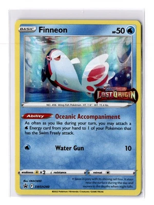 Finneon (Prerelease) - SWSH240 Sword & Shield Black Star Promo Card - NM - Image 1 of 2