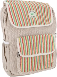 Ethno Hanf Rucksack - Streifen bunt - 35*26*20 cm - Bild 1 von 3