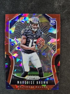 2019 Panini Prizm - Marquise Brown Hollywood RC #341 Red Ice Prizm Rookie - Bild 1 von 2