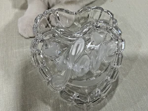 Mikasa Romantic Jewel Crystal Lidded Heart Shaped Trinket Box Classic - Love - Picture 1 of 3