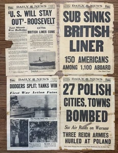 Giornale di notizie quotidiane vol. 21 n. 60, n. 61 settembre 1939 ww1 - Foto 1 di 8