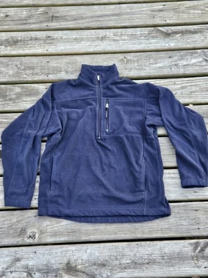 Mock Neck Y2K VINTAGE Patagonia Synchilla Men Sweater Medium Blue Fleece 1/2 Zip - Image 1 of 4