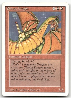 Shivan Dragon (NM) Revised Edition 3ED Magic MTG - Image 1 of 2