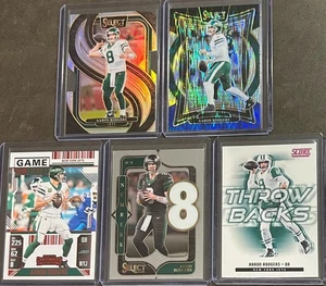 2024-25 Panini Football Aaron Rodgers 5 Card Insert/Parallel Trading Lot - Picture 1 of 2