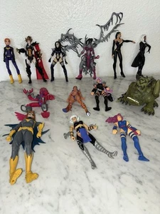 Marvel Comic Mostly Female Action Figures Lot Good Condition - Imagen 1 de 11