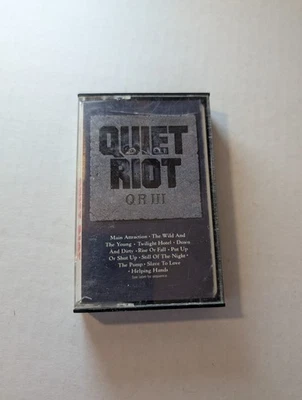 Quiet Riot QR III Cassette 1986 Pasha CBS Records - Image 1 of 3