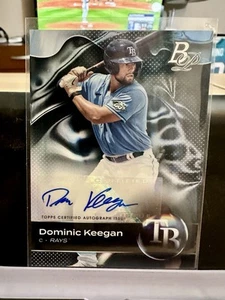 DOMINIC KEEGAN 2023 Bowman Platinum Top Prospects Rookie RC Auto #TOP-63 | Rays - Picture 1 of 1
