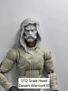 3d Printed COD WARFARE DESERT WARRIOR HEAD#10 1:12 6" Classified Legends SCALE - Picture 1 of 3