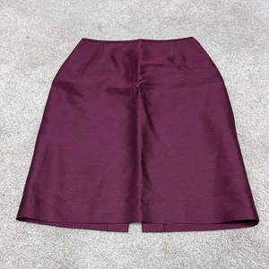 Tahari Skirt Red Silk Women’s Size 4 Petite - Picture 1 of 10