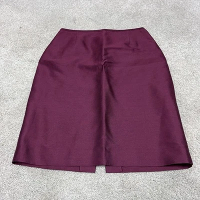 Tahari Skirt Red Silk Women’s Size 4 Petite - Image 1 of 4