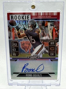 2024 Panini Contenders Optic Rookie Biglietto Autografi Roma Odunze Red Prizm /175 - Foto 1 di 3