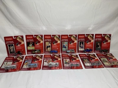 Set of 12 Coca Cola Calendar Girls 1:64 Scale Cars New In Box - Image 1 of 4