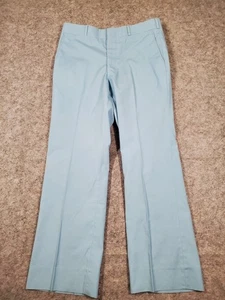 Vintage Saville Row Herren Baumwollhose Hose Flatfront Disco 33x29 blau 70er  - Bild 1 von 12
