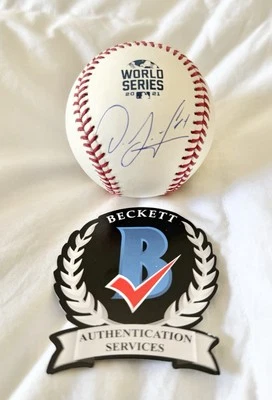 ОФИЦИАЛЬНЫЙ БЕЙСБОЛЬНЫЙ МЯЧ BECKETT МИРОВОЙ СЕРИИ 2021 ATLANTA BRAVES ORLANDO ARCIA с автографом - Изображение 1 из 3