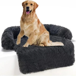 Sofá cama lavable para mascotas perro mullido felpa gato estera calmante camas perros almohadilla manta - Imagen 1 de 13