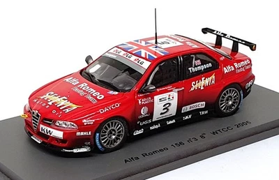 Spark 1/43 Scale S0473 - Alfa Romeo 156 #3 WTCC 2005 J. Thompson - Red - Image 1 of 4
