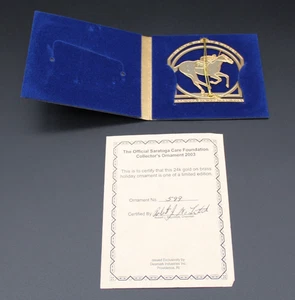 Ornamento da collezione 2003 salute, storia e cavalli ~ Saratoga Springs, NY - Foto 1 di 4