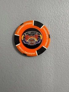 Harley Davidson Full Color Poker Chip from N. Myrtle Beach HD in South Carolina - Foto 1 di 2