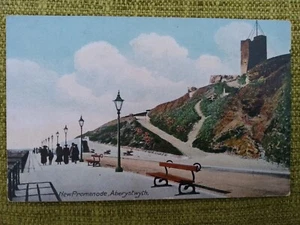 1916 New Promenade Aberystwyth Postcard. Families Taking a Stroll. - Picture 1 of 2