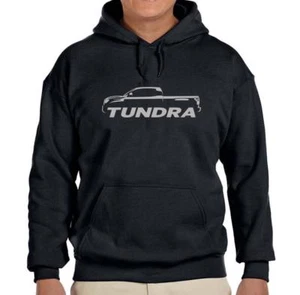 Toyota Tundra Pickup Truck Black Hoodie Sweatshirt FREE SHIP - Picture 1 of 7