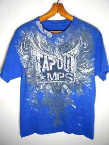 Vintage Tapout T Shirt Large Mens Y2K Grunge Goth Emo Skate Affliction Tee - Picture 1 of 3