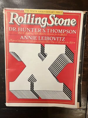 ROLLING STONE December 15 1977 10th Anniversary #254 Dr. Hunter S. Thompson Mag - Image 1 of 2
